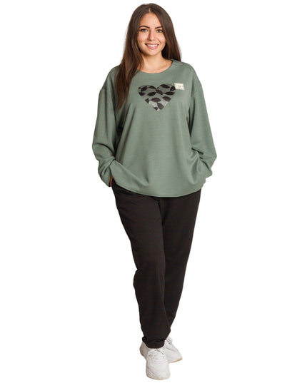 Set maxi pentru femei, verde, cu bluză și pantaloni colorați