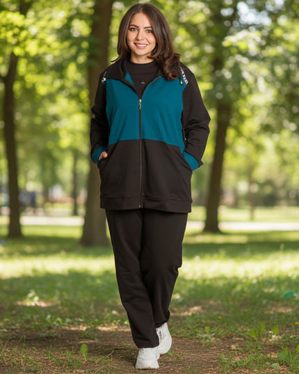 Ținută sport maxi cu buzunare în mărimi maxi