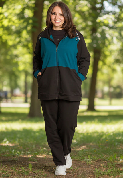 Ținută sport maxi cu buzunare în mărimi maxi