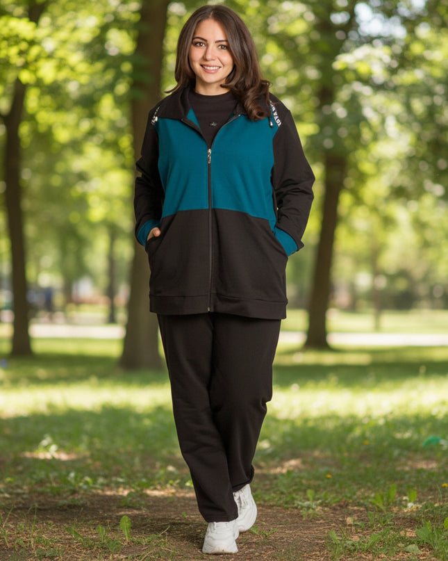 Ținută sport maxi cu buzunare în mărimi maxi