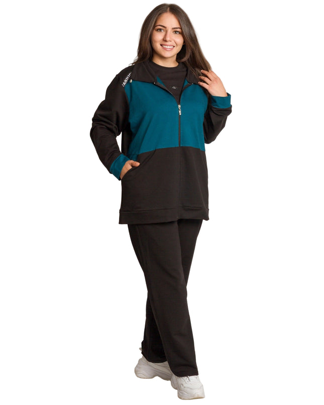 Ținută sport maxi cu buzunare în mărimi maxi