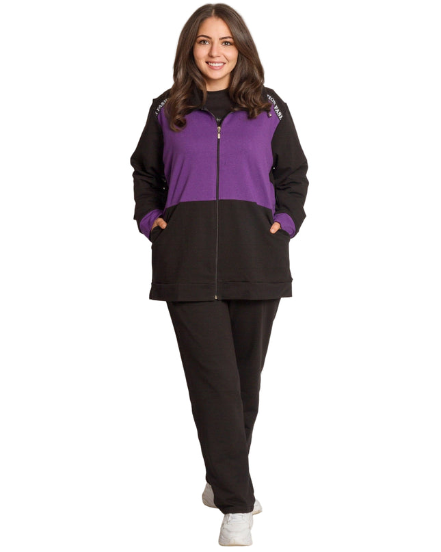 Ținută sport maxi cu buzunare în mărimi maxi