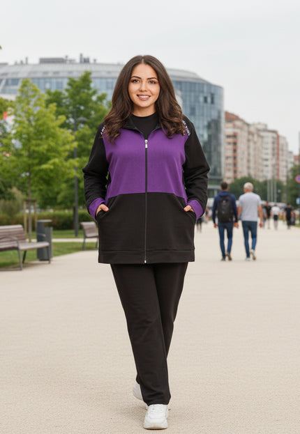 Ținută sport maxi cu buzunare în mărimi maxi