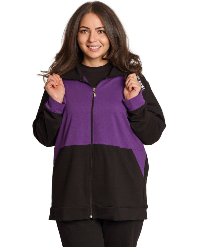 Ținută sport maxi cu buzunare în mărimi maxi