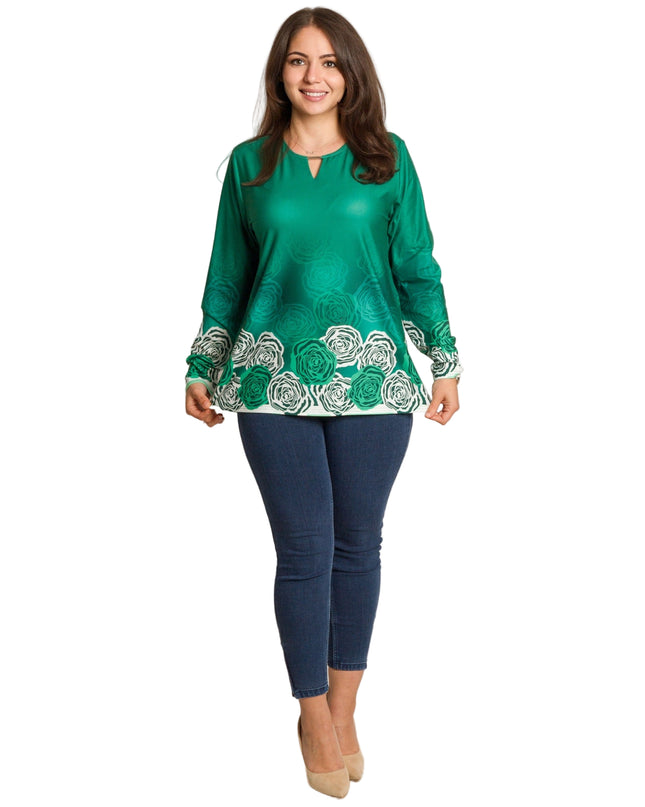 Cămașă albă formală cu croială lejeră, mărimi mari