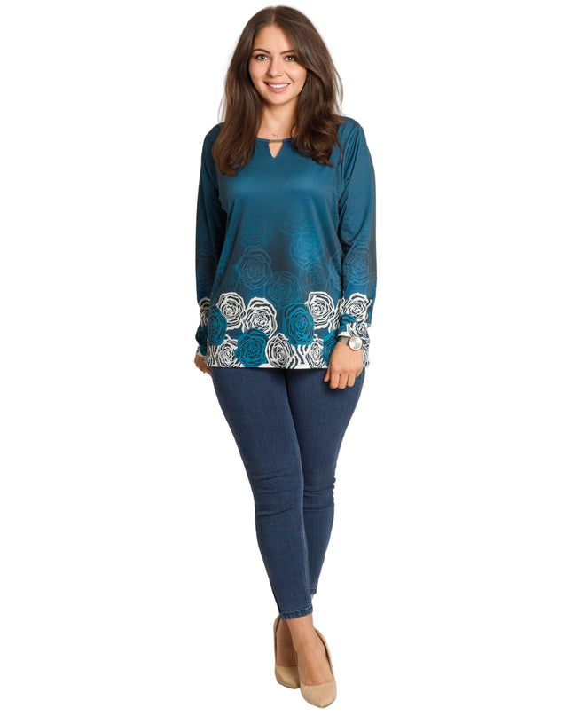 Cămașă albă formală cu croială lejeră, mărimi mari