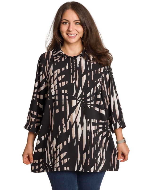 Cămașă albă formală cu croială lejeră, mărimi mari