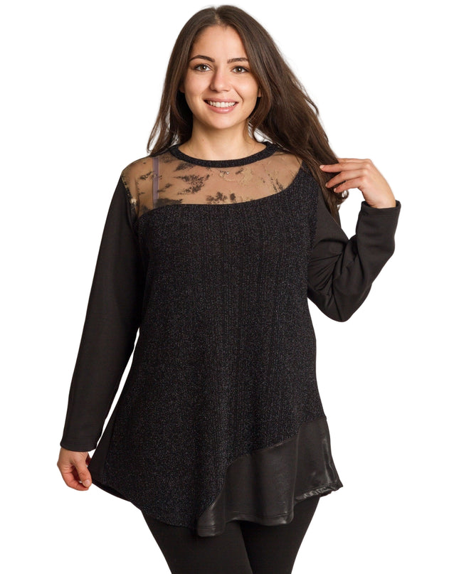 Cămașă albă formală cu croială lejeră, mărimi mari