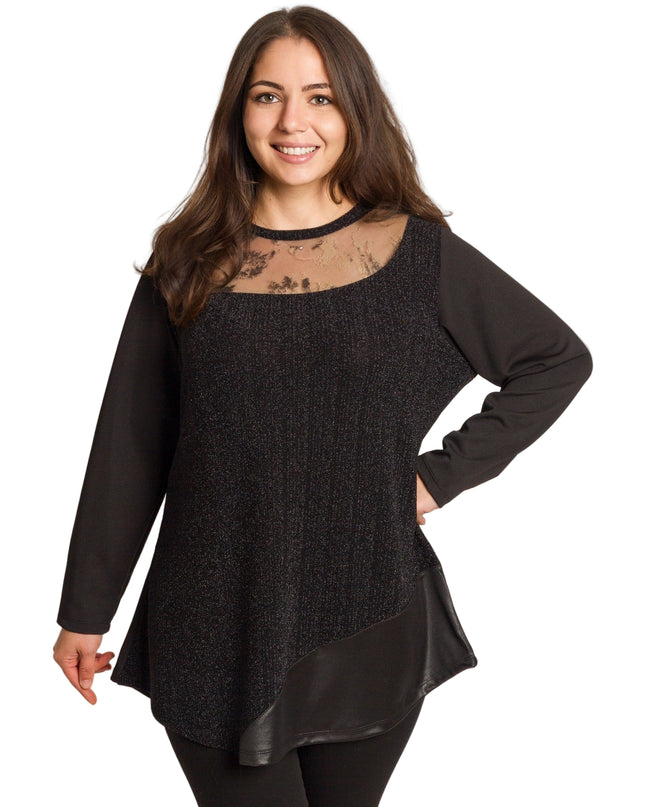 Cămașă albă formală cu croială lejeră, mărimi mari