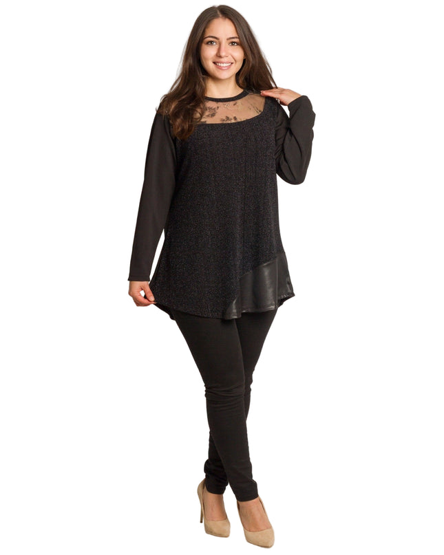 Cămașă albă formală cu croială lejeră, mărimi mari