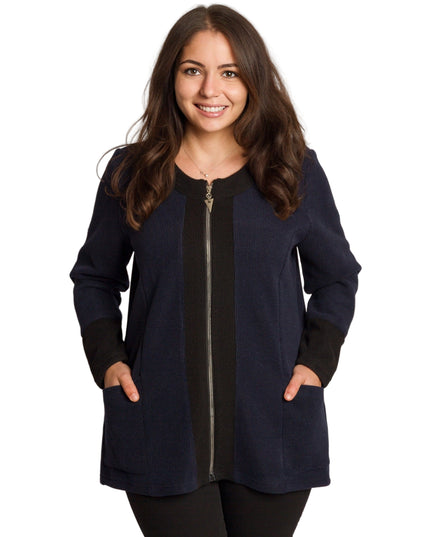 Jachetă de damă cenușie trandafiri cu fermoar și buzunare