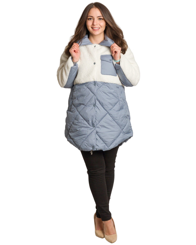 Cardigan elegant supradimensionat în culoarea mocha