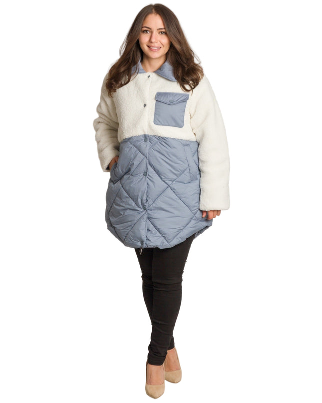 Cardigan elegant supradimensionat în culoarea mocha