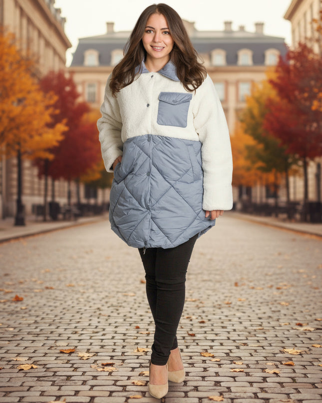 Cardigan elegant supradimensionat în culoarea mocha