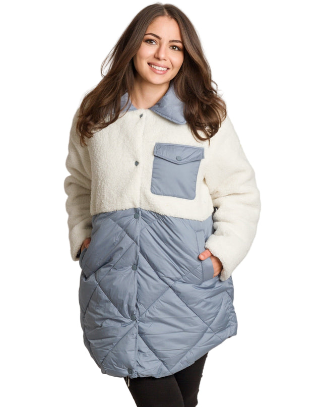 Cardigan elegant supradimensionat în culoarea mocha