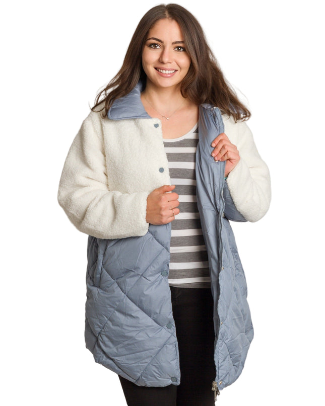 Cardigan elegant supradimensionat în culoarea mocha