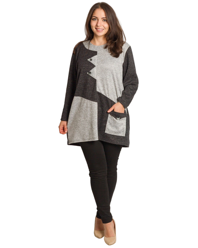 Cămașă albă formală cu croială lejeră, mărimi mari