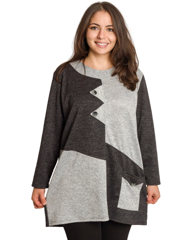 Cămașă albă formală cu croială lejeră, mărimi mari