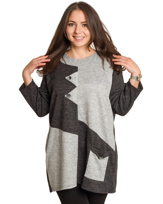 Cămașă albă formală cu croială lejeră, mărimi mari