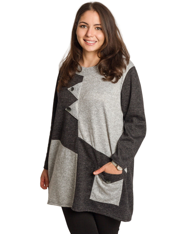 Cămașă albă formală cu croială lejeră, mărimi mari