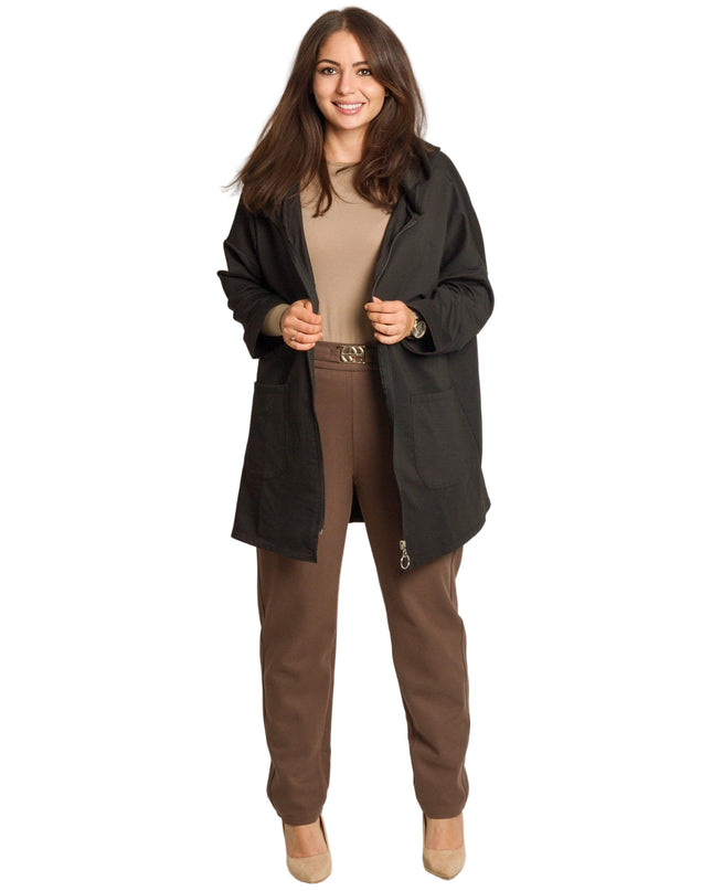 Set maxi pentru femei, verde, cu bluză și pantaloni colorați