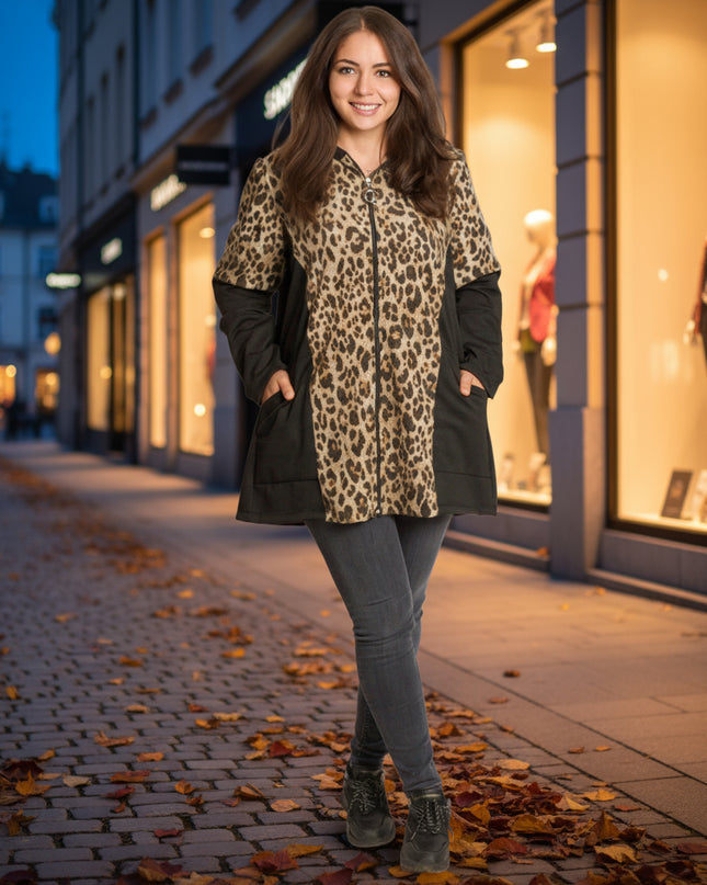 Set maxi pentru femei, verde, cu bluză și pantaloni colorați