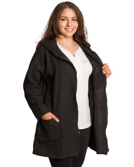 Cardigan elegant supradimensionat în culoarea mocha