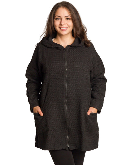 Cardigan elegant supradimensionat în culoarea mocha