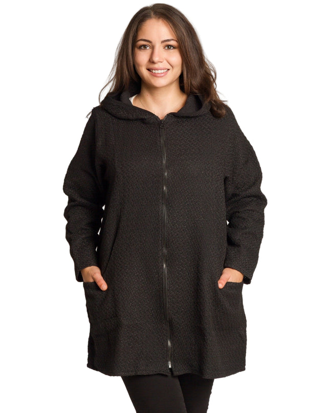 Cardigan elegant supradimensionat în culoarea mocha