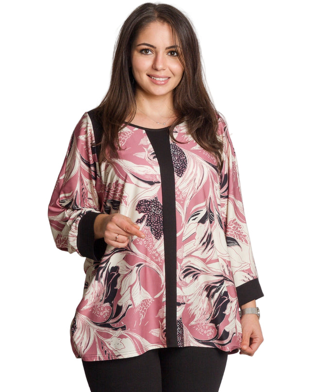 Tunică maxi formală cu flori roșii din șifon și maiou