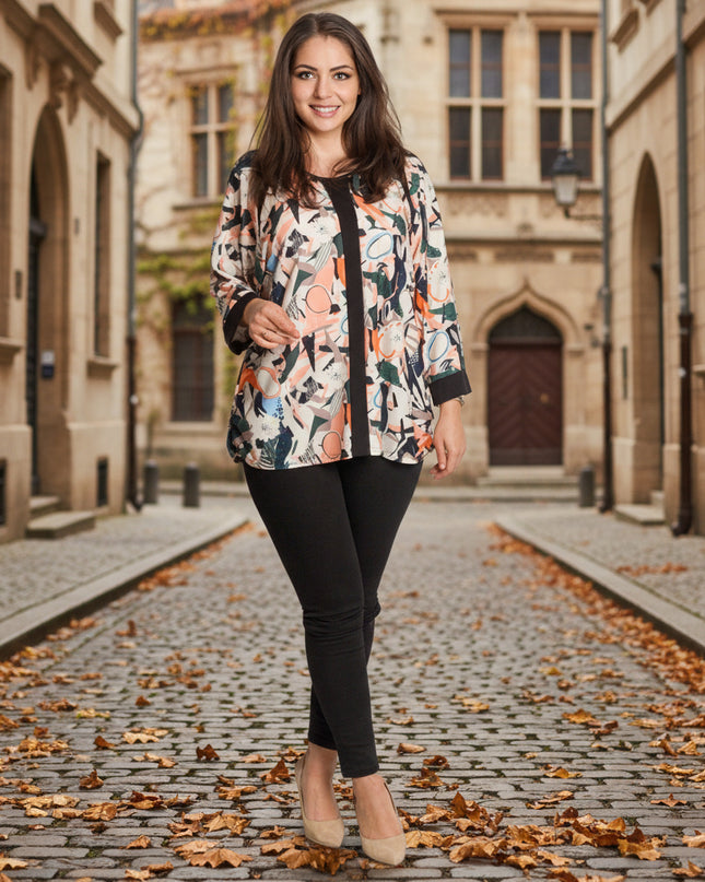 Tunică maxi formală cu flori roșii din șifon și maiou