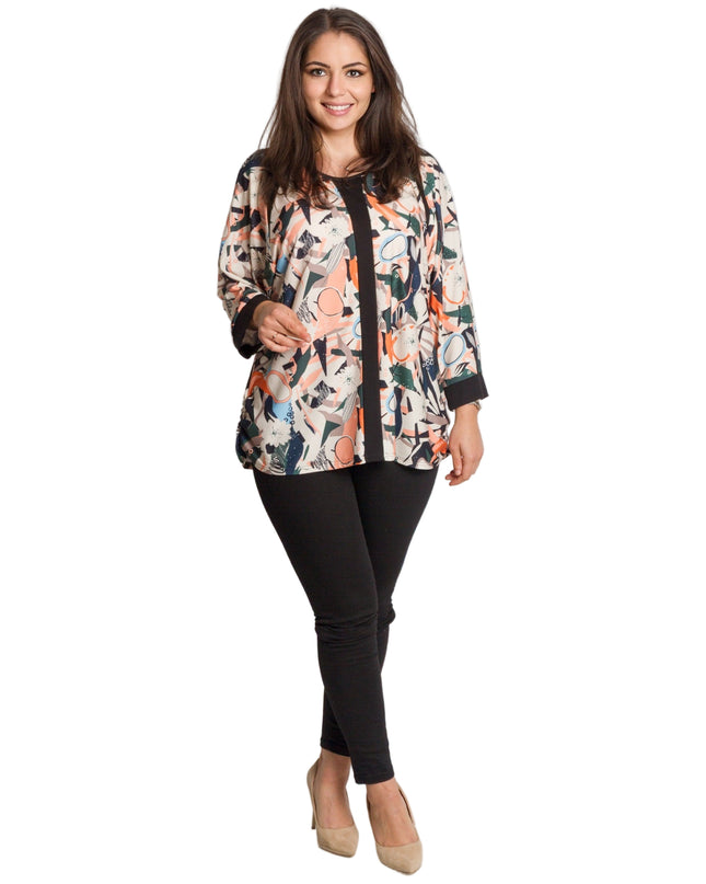 Tunică maxi formală cu flori roșii din șifon și maiou