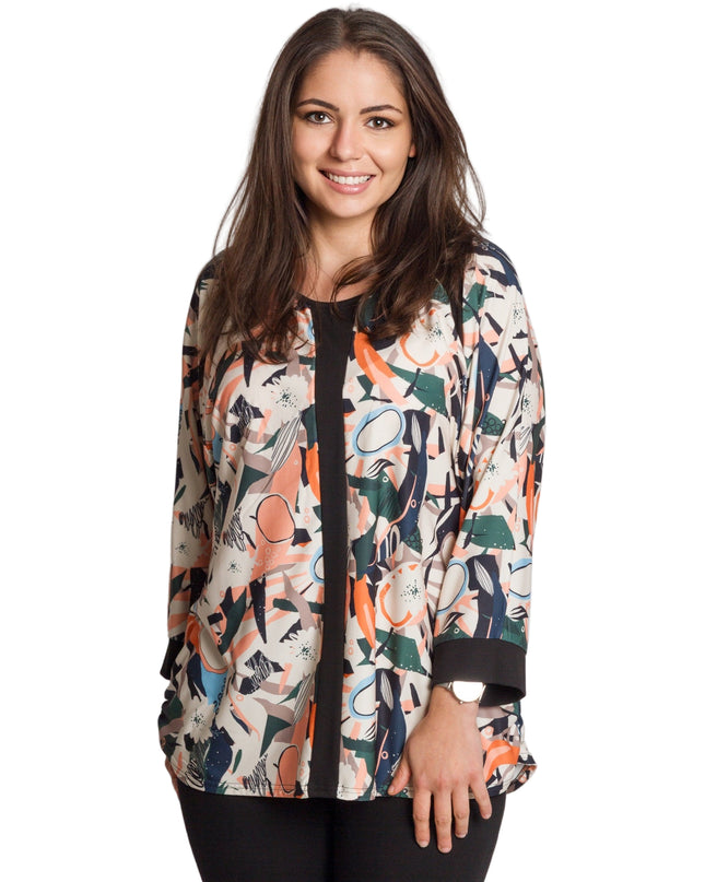 Tunică maxi formală cu flori roșii din șifon și maiou