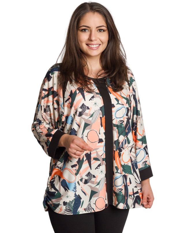 Tunică maxi formală cu flori roșii din șifon și maiou