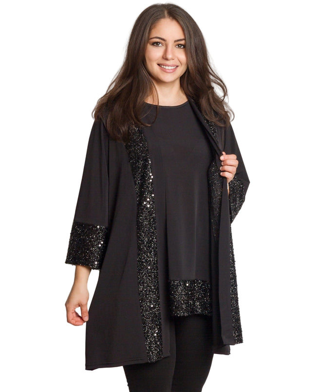 Tunică asimetrică pentru femei cu broderie artistică - Model lejer