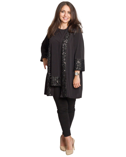 Tunică asimetrică pentru femei cu broderie artistică - Model lejer