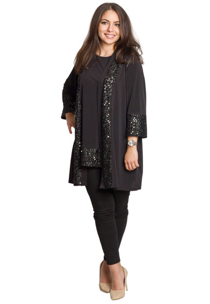 Tunică asimetrică pentru femei cu broderie artistică - Model lejer