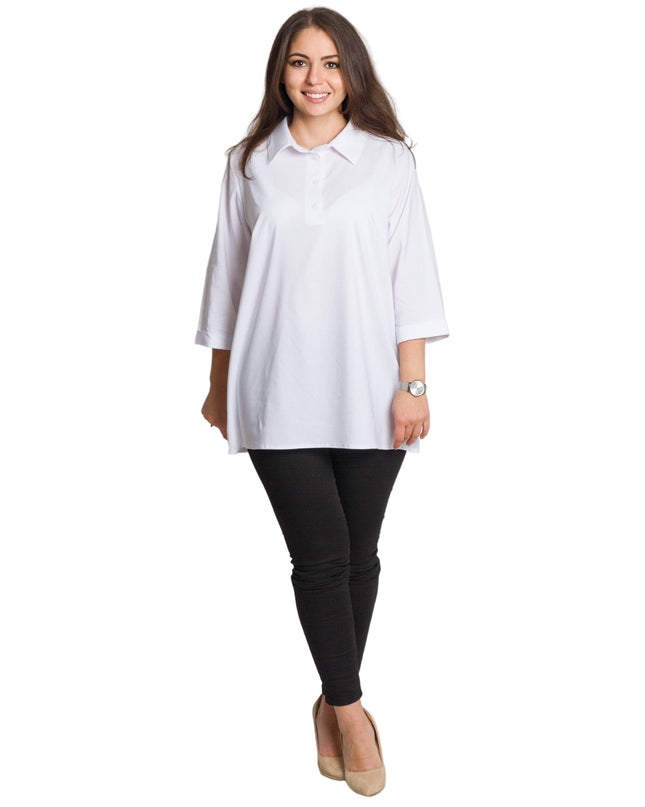 Set cămașă și vestă maxi cu perlă decorativă