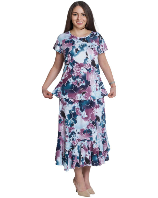 Set elegant de fuste maxi marimi mari pentru primavara-vara
