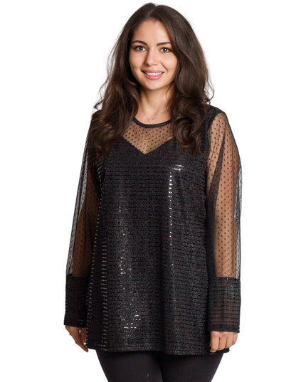 Tunică maxi formală cu tul și mâneci 3/4