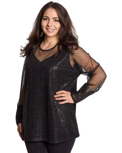 Tunică maxi formală cu tul și mâneci 3/4