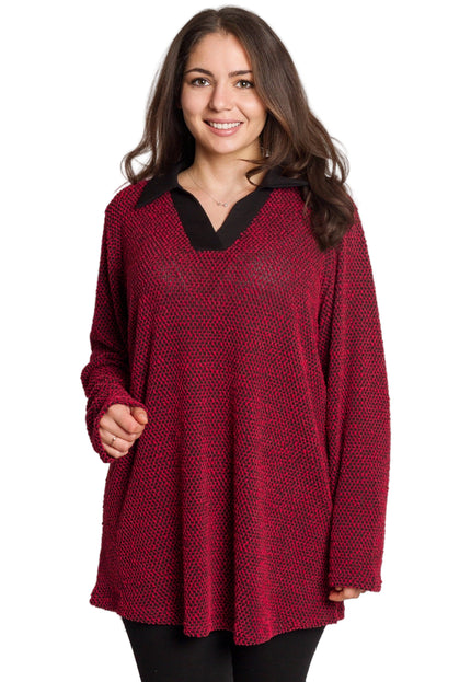 Tunică maxi formală cu flori roșii din șifon și maiou