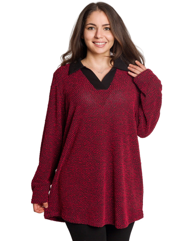 Tunică maxi formală cu flori roșii din șifon și maiou