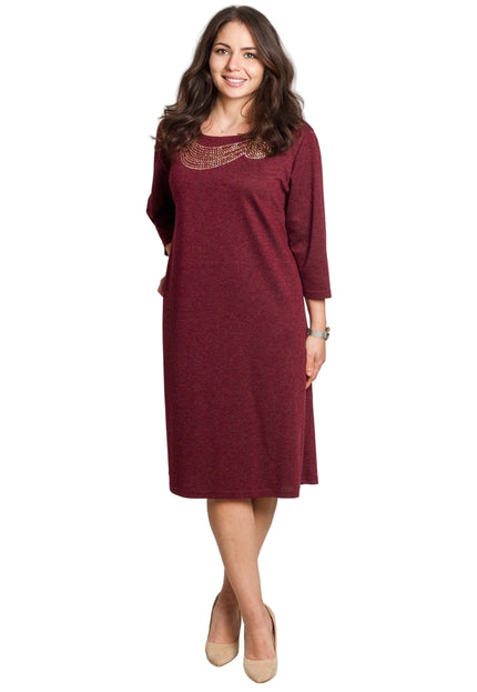 Rochie lungă elegantă, mărimi mari - Model floral
