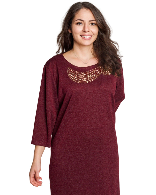 Rochie lungă elegantă, mărimi mari - Model floral