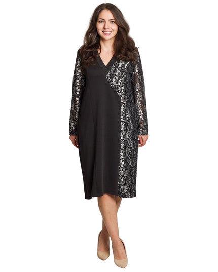 Rochie decupată din șifon cu flori mov