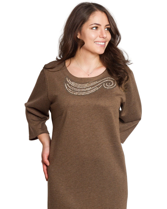 Rochie lungă elegantă, mărimi mari - Model floral