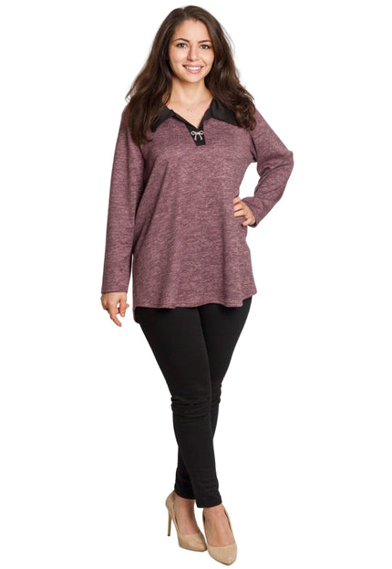 Tunică elegantă pentru femei - Mâneci spectaculoase cu buline