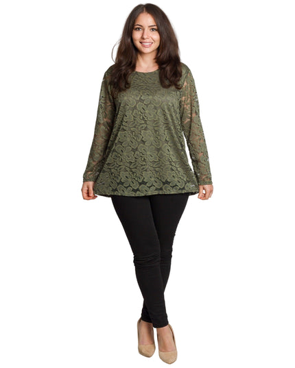 Tunică elegantă pentru femei - Mâneci spectaculoase cu buline