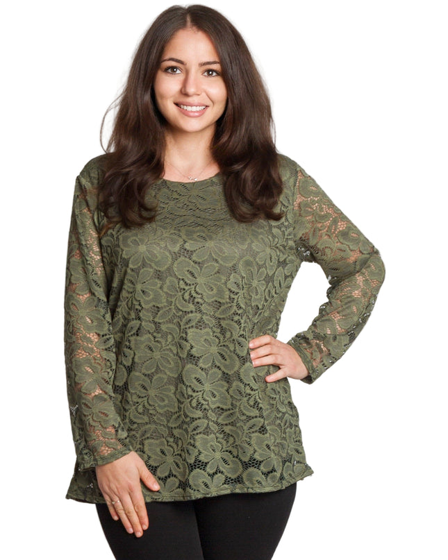 Tunică elegantă pentru femei - Mâneci spectaculoase cu buline